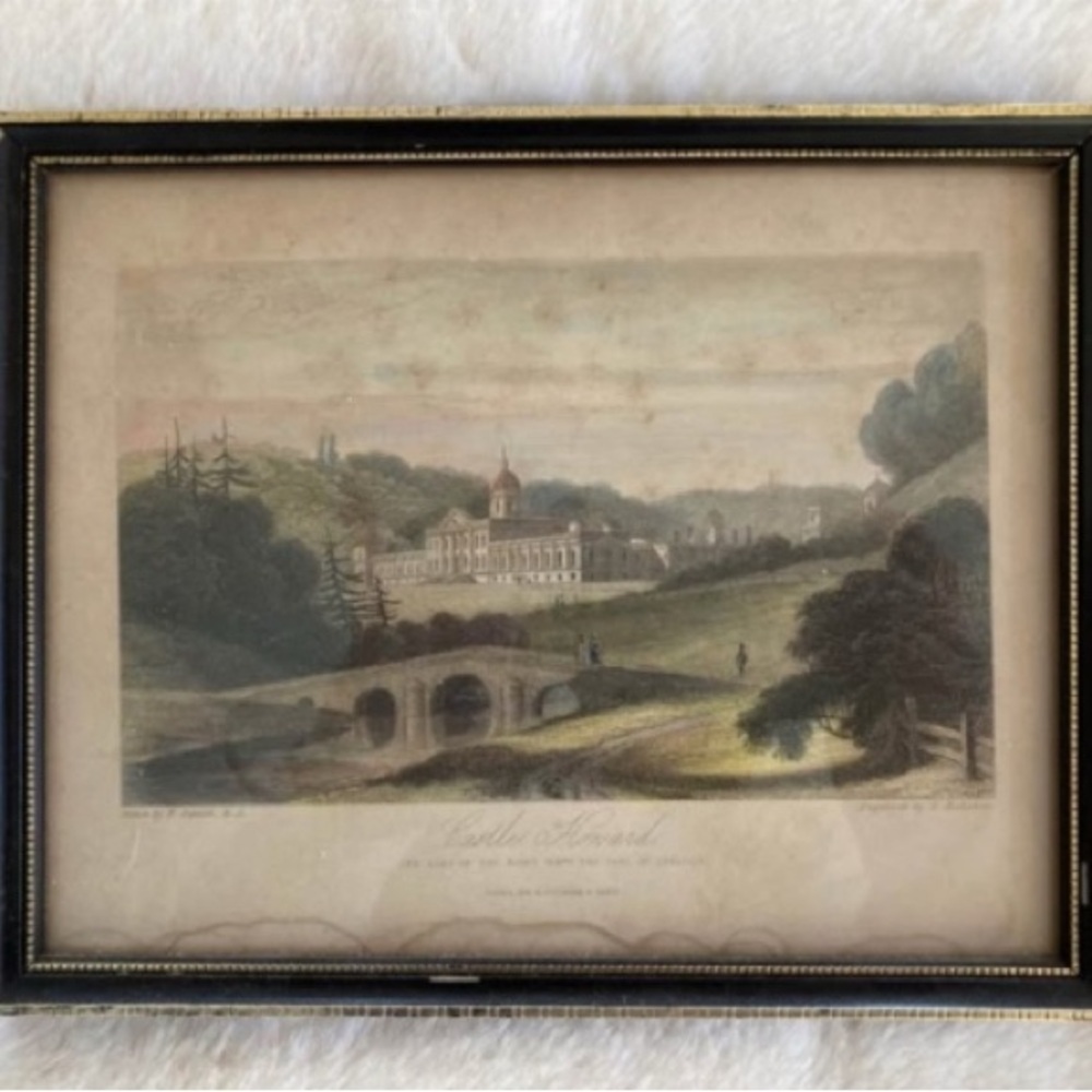 Framed Vintage Landscape Art Print